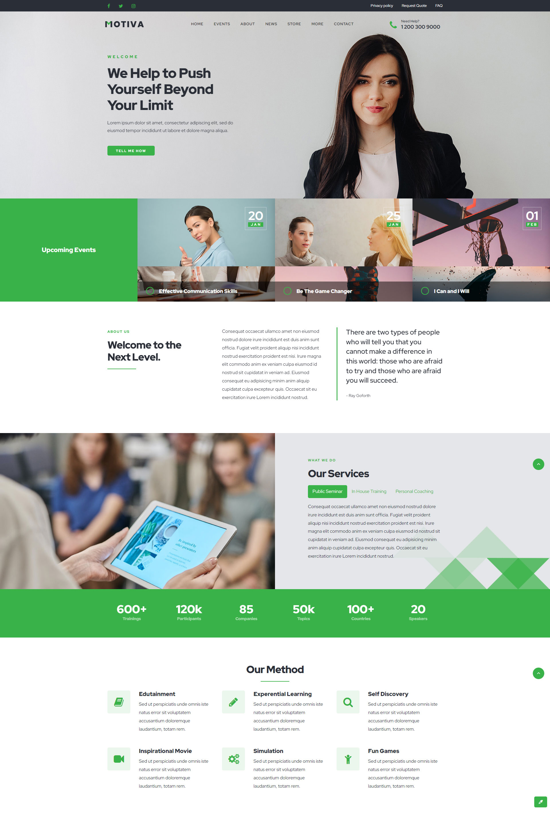 Mẫu webxite huấn luyện viên cá nhân 5